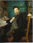 Richard Bergh Portrait of professor Karl Warburg oil painting reproduction